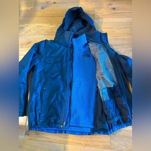 The North Face 2 in 1 parka jacket worn once